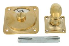 Vrij bezet turn and release spindle polished brass