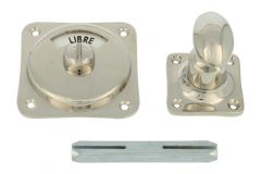 Libre-Occupé turn and release spindle nickel