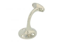 Handrail bracket nickel, flat support saddle