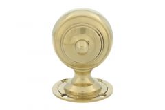 Handrail bracket end piece polished brass, Øhandrail 40mm