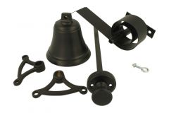 Bell pull set brass black powder coated