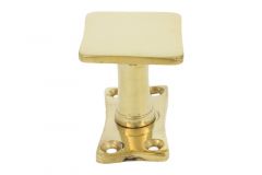 Door knob square polished brass (1932)