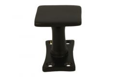 Door knob square brass black powder coated (1932)