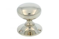 Door knob round nickel