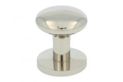 Modern design round door Knob shiny nickel