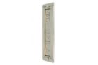 Letter plate "BRIEVEN" vertical nickel