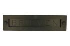 Letter plate "BRIEVEN" brass black powder coated