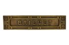 Letter plate "BRIEVEN" antique brass