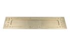 Letter plate satin nickel