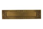 Letter plate antique brass