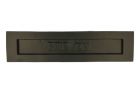 Letter plate "BRIEVEN" cast iron black powder coated
