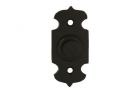 Bell push brass black powder coated 25x55mm