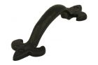 Pull handle elegant 175mm cast iron black powder coated