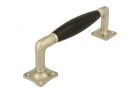 Pull handle 170mm satin nickel ebony