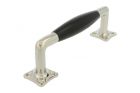 Pull handle modern design 170mm nickel bakelite