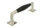 Pull handle 170mm modern design nickel ebony