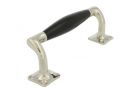 Pull handle modern design with curve nickel ebony
