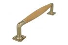 Pull handle 250mm nickel beech