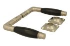 Door handles satin nickel bakelite pair (1928)