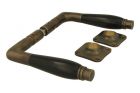 Door handles antique brass bakelite pair (1928)