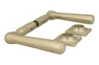 Door handles satin nickel pair (1916)