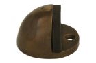 Door stop antique brass floor mounting round 45mm