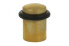 Door stop polished brass floor/wall mounting 26mm×29mm