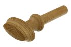 Knob with pen oak with ornamental edge 70x35mm pen size 70mm