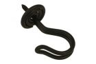 Small threaded hook metal black