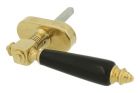 Handle Tilt & Turn (1890) polished brass ebony