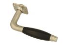 Single door handle with rosette (1926) satin nickel ebony