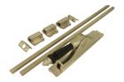 Cremone bolt satin nickel horn (1890)