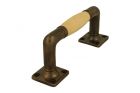 Pull handle 133mm antique brass beech