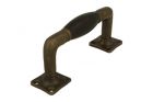 Pull handle 130mm antique brass ebony