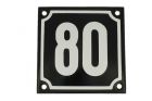 Enamel house number 10x10