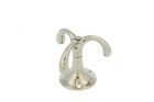 Triple ceiling hook nickel rotating H53mm, Ø 60mm