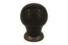 Cabinet knob bakelite with antique brass 39mm H48mm