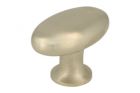 Cabinet knob oval satin nickel 58x34xH40mm