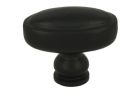 Knob cast iron black powdercoated 52x31mm H42mm