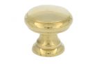 Cabinet knob polished brass medium Ø 23mm H22mm