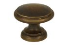 Cabinet knob antique brass big Ø 30mm H26mm