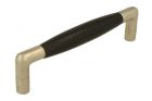 Kitchen handle 1920's satin nickel ebony