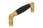 Kitchen handle 1920's polished brass 96mm Center-To-Center
