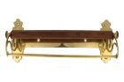 Kitchen paper towel holder polished brass