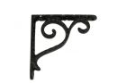 Shelf bracket black powder coated cast iron 101x101mm (L×H)