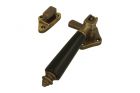 Window fastener (1890) antique brass ebony Left