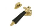 Window fastener (1890) polished brass ebony Left