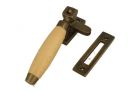 Window fastener reversible (1930) antique brass beech