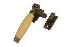 Window fastener reversible antique brass beech (1930)