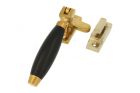 Window fastener (1932) reversible polished brass ebony